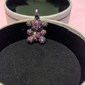 Tous Silver Bubble Bear with Sapphire (B)